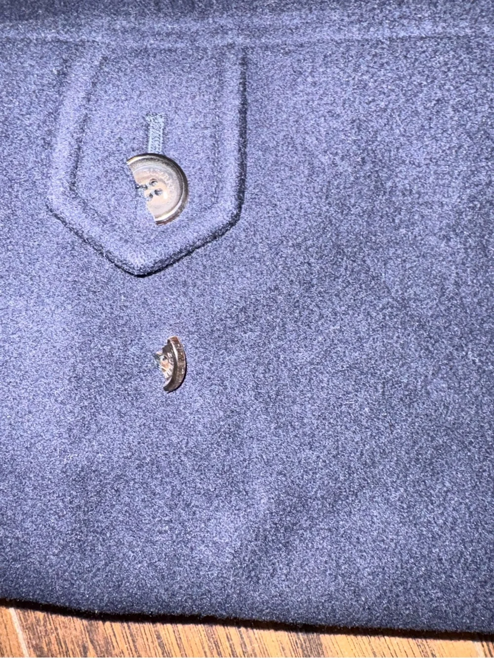 Burberry wool Jacket Coat XL in Navy